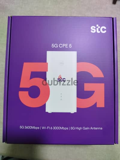 STC 5G HOME ROUTER OPEN FOR ANY NETWORK . . NEW SEALED