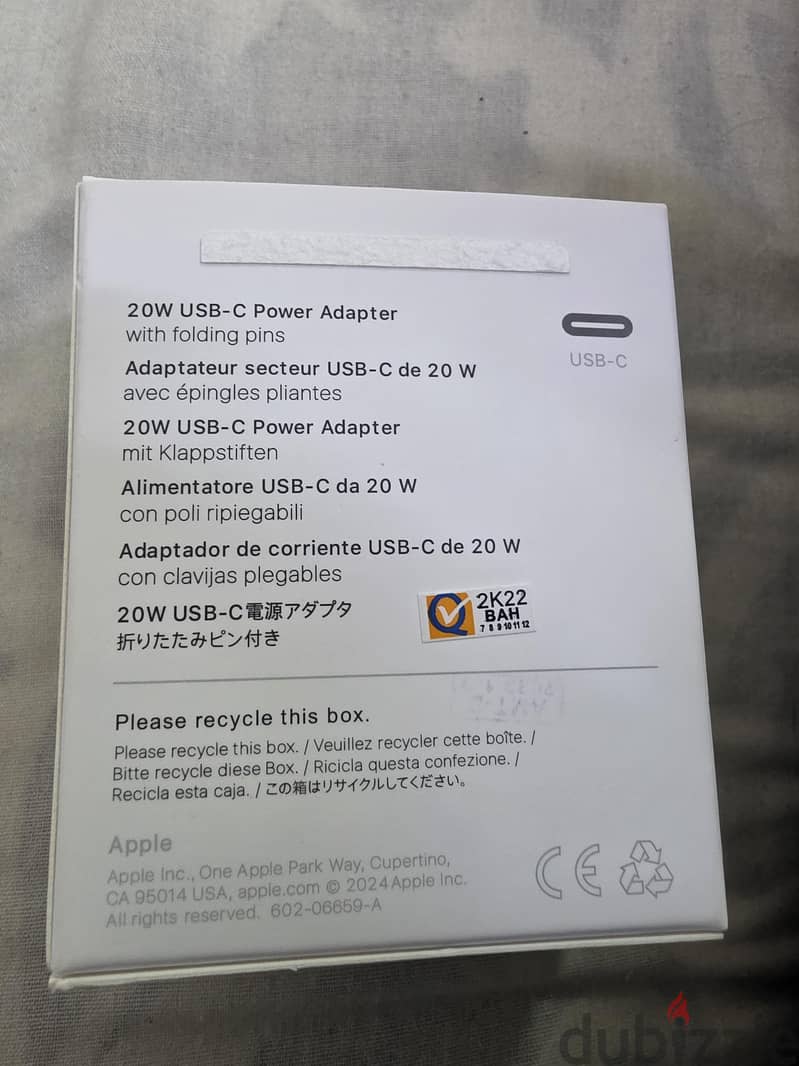 iPhone adapter 20 watt 1