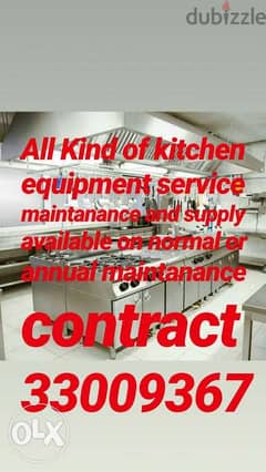 Kitchen equipment service maintanance and supply available 0