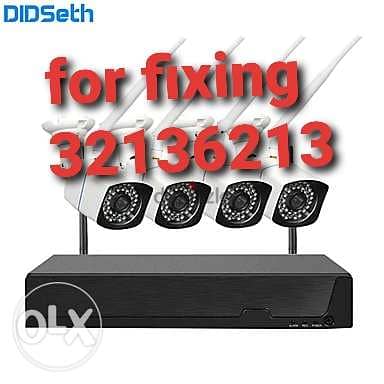 CCTV camera fixing. .