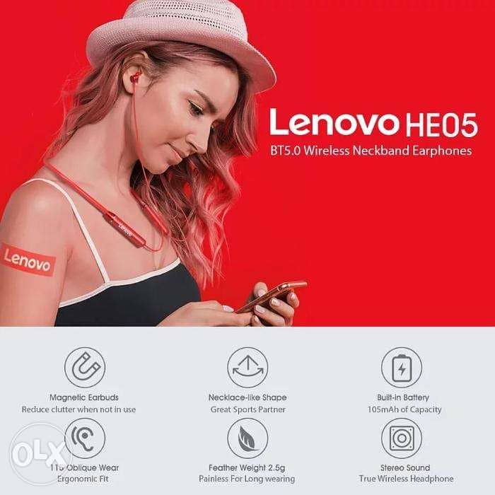 ORIGINAL Lenovo HE05 NeckBand 1
