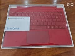 Red color Microsoft surface pro keyboard 0