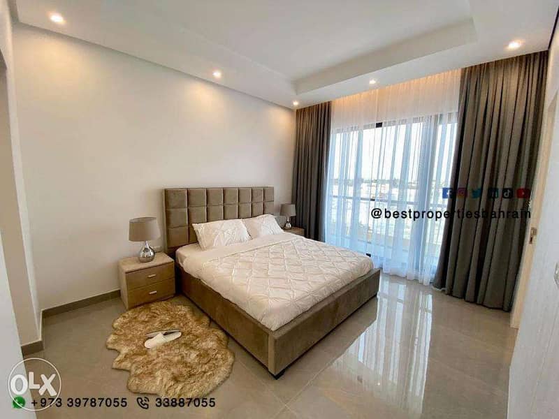 Brand New 2 BHK Apartment w/Balcony in Saar 2