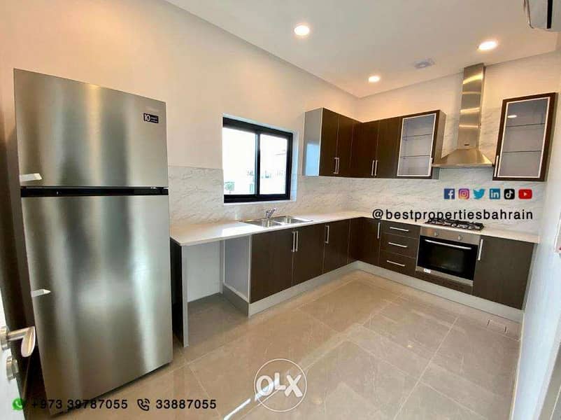 Brand New 2 BHK Apartment w/Balcony in Saar 4