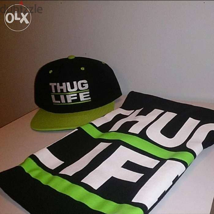 T-shirt & Snapback Hat "Thug Life" bundle 1