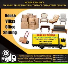 house mover and packer's all over in bahrain 24 hours service 0