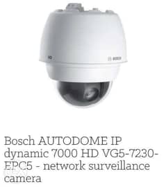 Bosch Security Camera Autodome IP Starlight 7000 - VG5-7230-EPC5 0