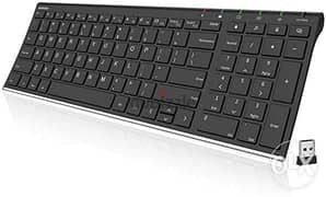 Arteck 2.4G Wireless Keyboard Ultra Slim & Light Size 0