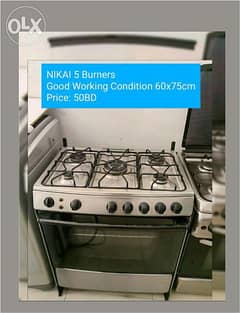 5 Burner Cooker Good working 60x75 0