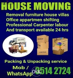 Carpenter LABOURS Transport& House Shifting Moving Packing Carpenter