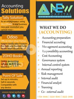 Accounting Solutions with Telly, Odoo, ZOHO BOOKS andd Point Of Sale 0