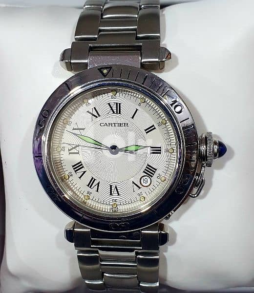 Cartier de Pasha  38mm Automatic Steel watch 3