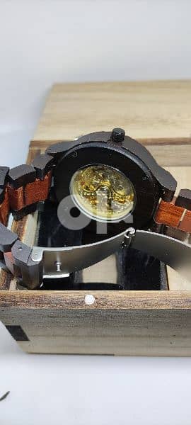 Wood watch automatic 1