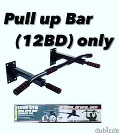 (36216143) Wall mounted Iron gym total upper body Workout bar (12BD)