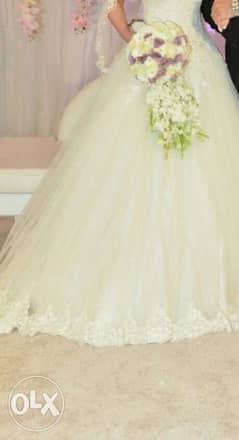 فستان اعراس_مستخدم للبيع one time used wedding dress for sale 0