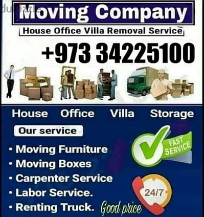 House Moving services Bahrain  Door to door Packing and Unpacking