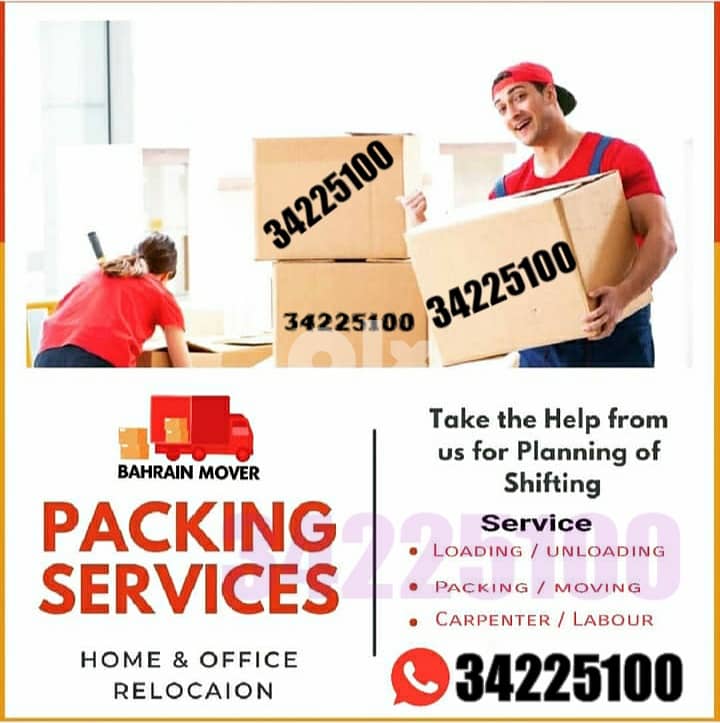 Mover Packer services Bahrain House Shifting Packing Carpenter 0