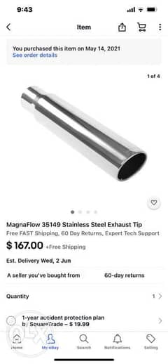 MagnaFlow 35149 Stainless Steel Exhaust Tip 0