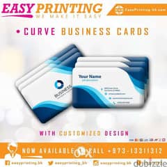 Curve Cards Printing 500 Qty with Free Delivery Service! 0