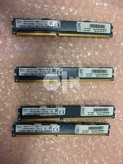 Servers (No PC) RAM 16GB 2Rx8 PC3-12800R DDR3