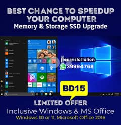 BEST CHANCE TO SPEEDUP YOUR COMPUTER INCLUDING WINDOWS & MS OFFICE -15 0