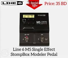 Line 6 M5 Single Effect StompBox Modeler Pedal. 0