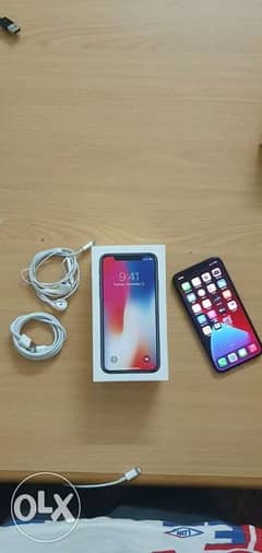 iPhone X 256gb with box and all accessories original perfect condition 0