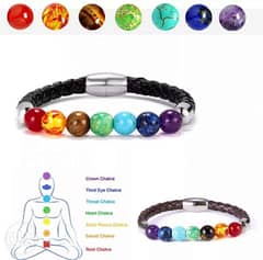 Seven chakra natural Stone bracelets for Sale 0