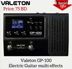 Valeton GP-100 Multi-Effects Processor Guitar and Bass Multi Effects. 0
