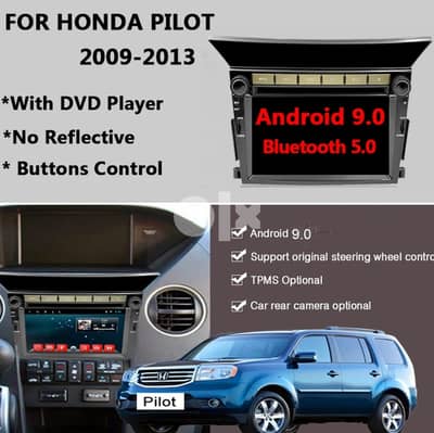 Honda pilot 2009 - 2013 latest android player for sale