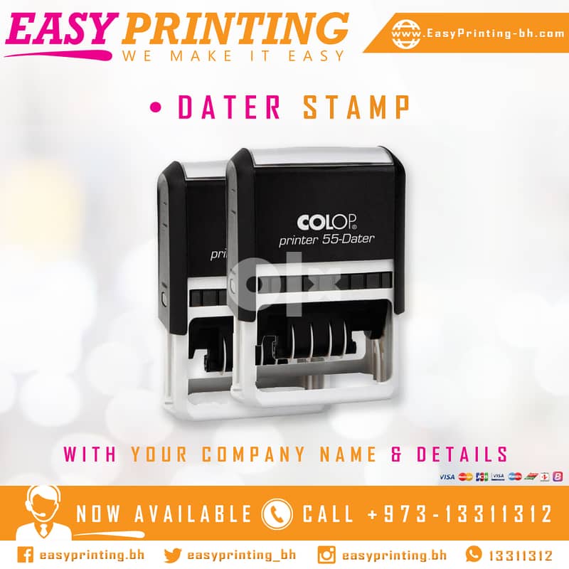 Dater Stamp For Daily Use with Free Delivery Service! 0